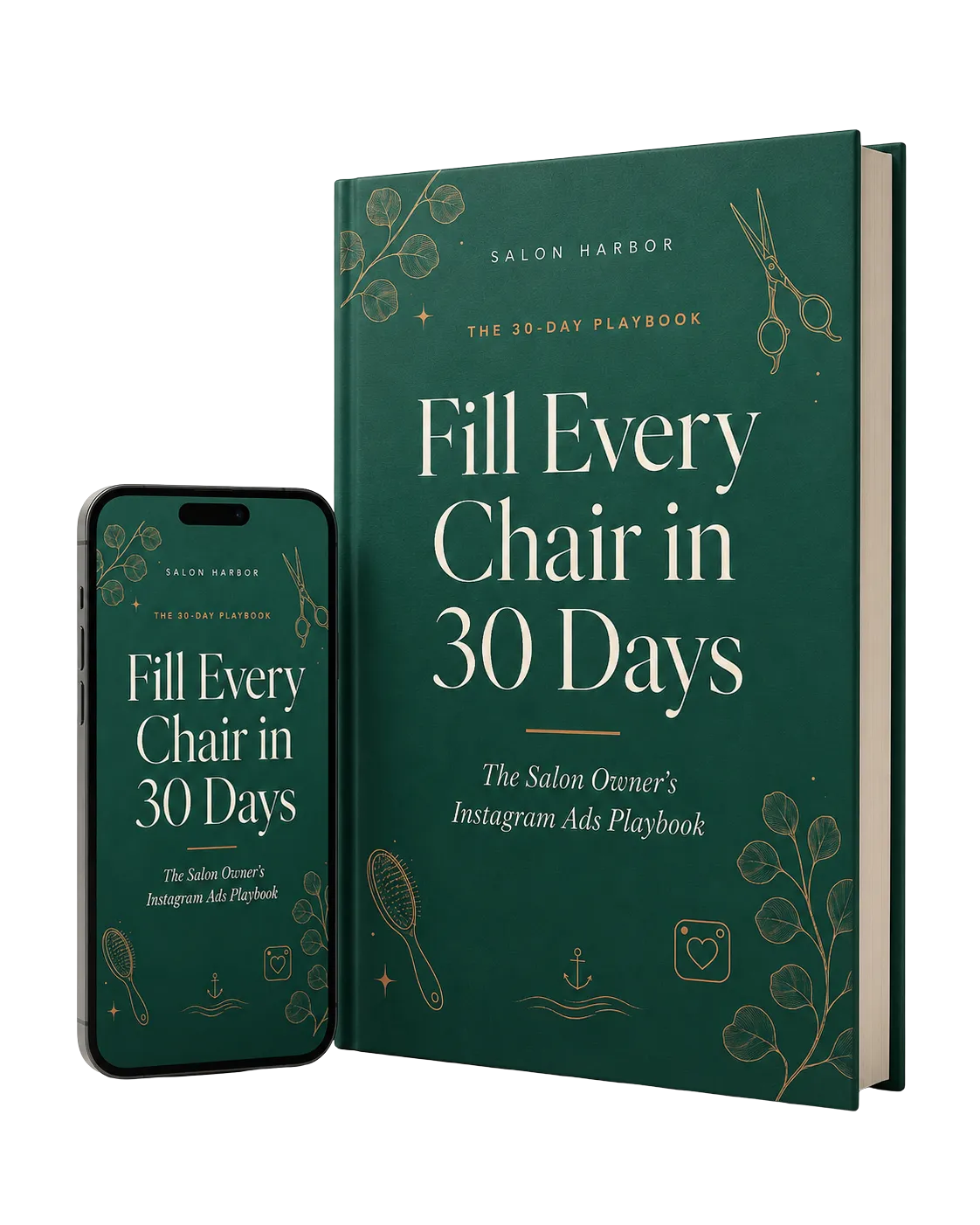 Fill Every Chair in 30 Days Salon Harbor playbook mockup